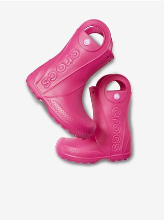 Ružové dievčenské čižmy Crocs