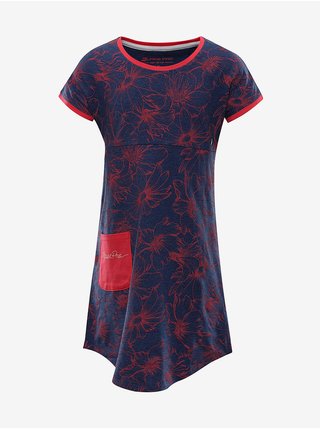 Červeno-modré holčičí vzorované šaty Alpine Pro TERESO