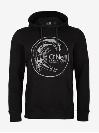 Černá pánská mikina s kapucí O'Neill Circle Surfer