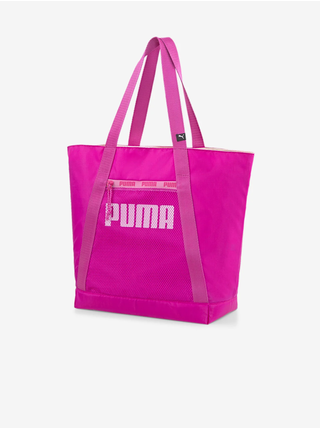 Tmavě růžový dámský velký shopper Puma Core Base