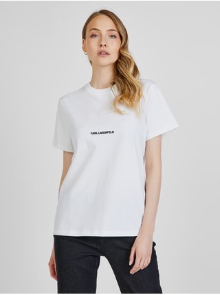 Bílé dámské tričko KARL LAGERFELD