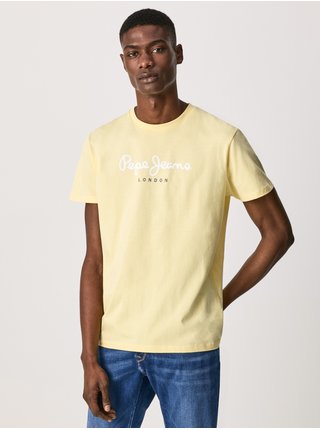 Žluté pánské tričko Pepe Jeans Eggo