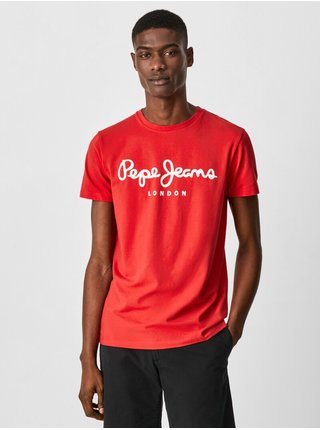 Červené pánske tričko Pepe Jeans Original