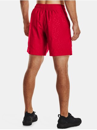 Kraťasy Under Armour UA Woven Emboss Shorts - červená