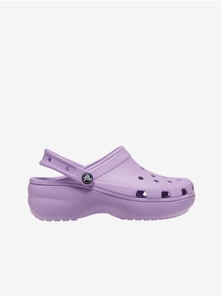 Světle fialové dámské pantofle Crocs Classic Platform Clog