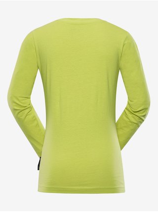 Světle zelené dětské tričko s potiskem Alpine Pro GWAINO 