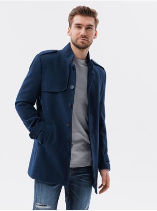 Pánský přechodový kabát C603 - námořnická modrá