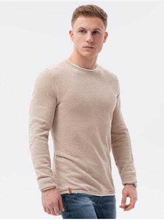 Béžový pánský svetr Ombre Clothing E121