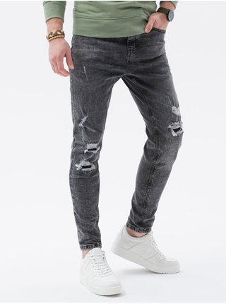 Pánské riflové kalhoty P1078 - šedá