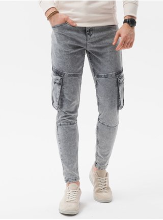 Pánské riflové kalhoty P1079 - šedá