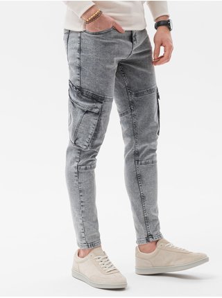 Pánské riflové kalhoty P1079 - šedá