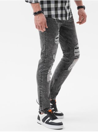 Pánské riflové kalhoty P1065 - šedá
