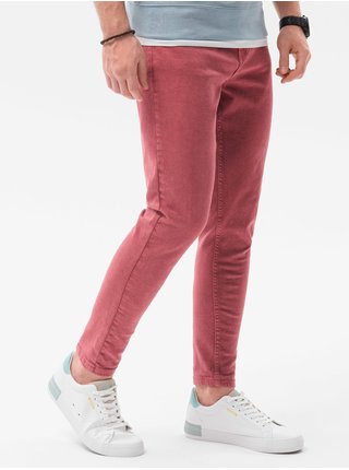 Pánské riflové kalhoty P1058 - červená