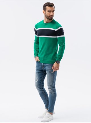 Zelený pánský svetr Ombre Clothing E190