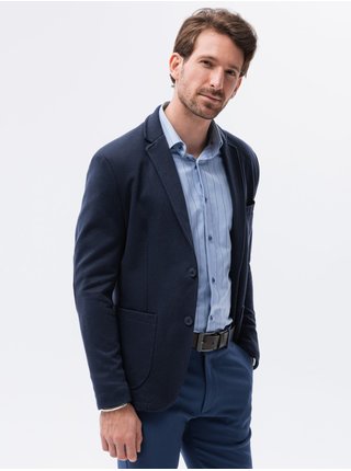 Tmavě modré pánské casual sako Ombre Clothing M56