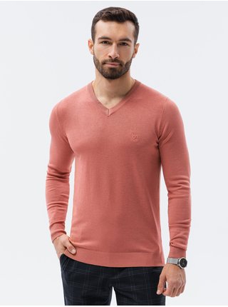 Růžová pánský svetr Ombre Clothing E191
