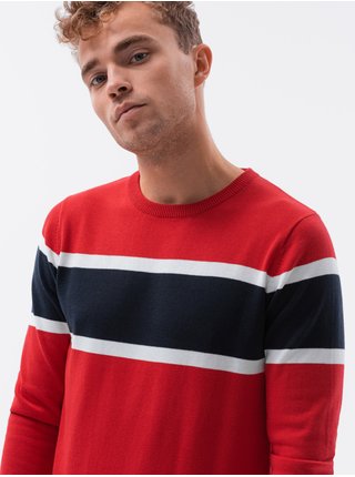 Červený pánský svetr Ombre Clothing E190