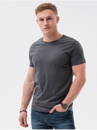 Pánské tričko bez potisku S1370 - grafitová