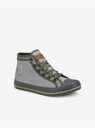 Šedé pánské sneakers boty Ombre Clothing T375