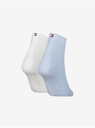 Sada dvoch párov dámskych ponožiek v bielej a modrej farbe Tommy Hilfiger Underwear