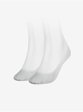 Sada dvoch párov dámskych ponožiek v bielej farbe Tommy Hilfiger Underwear