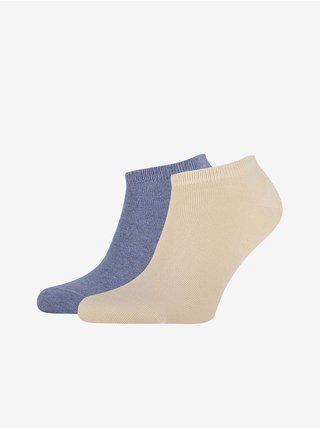 Sada dvou párů pánských ponožek v modré a béžové barvě Tommy Hilfiger Underwear