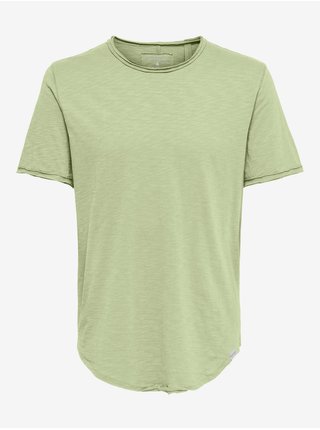 Světle zelené tričko ONLY & SONS Benne