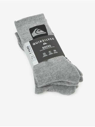 Sada tří párů pánských ponožek v šedé barvě Quiksilver
