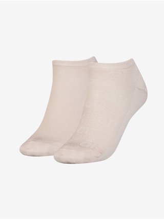 Sada dvou párů dámských ponožek ve světle růžové barvě Calvin Klein Underwear