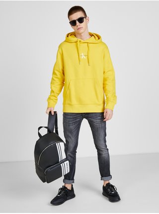 Žlutá pánská mikina s kapucí Calvin Klein Jeans