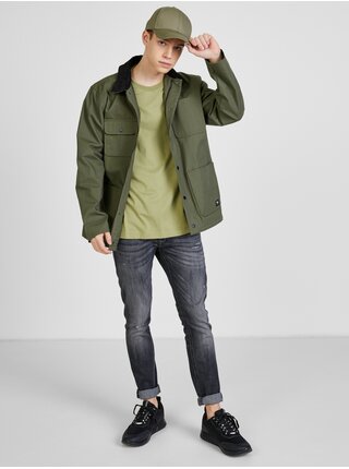 Sada dvou pánských basic triček v khaki a černé barvě Calvin Klein Jeans