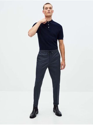 Tmavě šedé pánské kalhoty Celio Rotheo1 