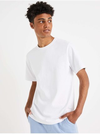 Bílé pánské basic tričko Celio 