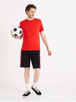 Červené pánské basic tričko Celio 