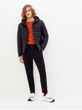 Černá pánská lehká prošívaná bunda Celio Nucolor  