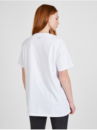 Bílé dámské oversize tričko Netřeba slov z kolekce DOBRO. pro Ukrajinu
