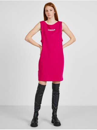 Voľnočasové šaty pre ženy Calvin Klein - tmavoružová