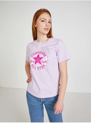 Světle fialové dámské tričko Converse 