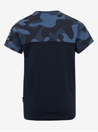 Tmavě modré chlapecké vzorované tričko SAM 73 Moses