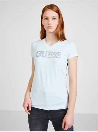 Svetlomodré dámske tričko Guess