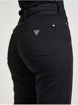 Černé dámské skinny fit džíny s šátkem Guess 1981 Capri