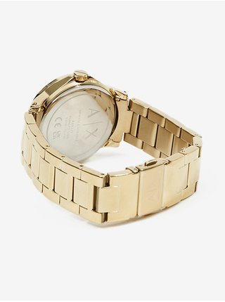 Dámské hodinky s nerezovým páskem ve zlaté barvě Armani Exchange Lady Banks