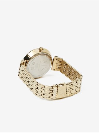 Dámské hodinky s nerezovým páskem ve zlaté barvě Armani Exchange Zoe