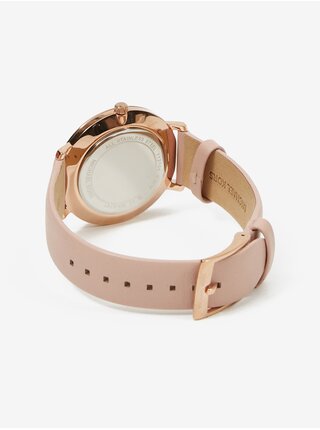 Dámské hodinky s koženým páskem ve zlato-růžové barvě Michael Kors Pyper