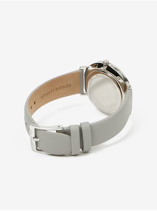 Dámské hodinky s koženým páskem ve stříbrné barvě Michael Kors Pyper