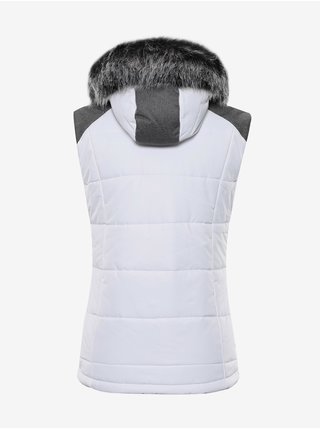 Šedo-bílá dámská prošívaná vesta Alpine Pro JARVISA 4 