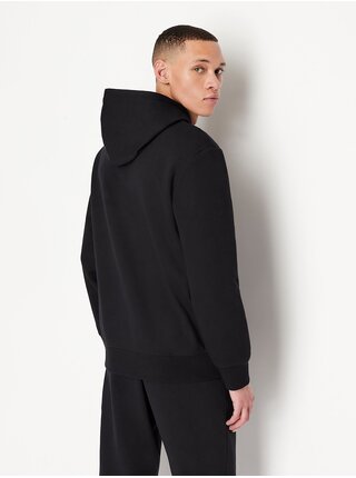 Čierna pánska mikina s kapucňou Armani Exchange
