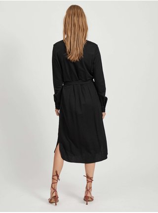 Čierne košeľové šaty VILA Safina