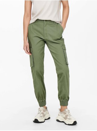 Khaki dámské kalhoty ONLY Betsy-Alva