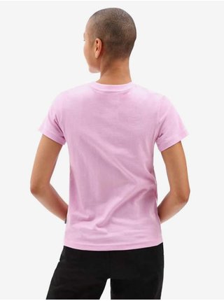 Světle růžové dámské tričko s potiskem VANS